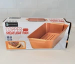 New Meat Loaf Pan Eternal Copper 12X5.75X3 Non Stick Removable Tray Baking. Fixed Price $18.99.