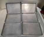 Lot Of 6 Vollrath #5220 And/or Winco ALXP-1013, 9.5" 1/4 Sheet Pans Usa. Fixed Price $34.99.