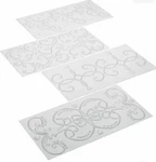 Cake Boss Imprint Mat Set 4 Piece Transparent Baking Decorations New. Fixed Price $15.99.