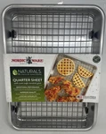 Nordic Ware Naturals Quarter Sheet W/ Nonstick Grid **new** Minor Dent. Fixed Price $19.99.