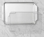 All-clad 2-PC Stainless Steel Bakeware Set Oven Sheet Pans. Fixed Price $185.99.