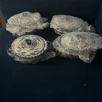 Temptations By Tara Old World Set Of 4 Casserole Dish Lid/stand Blue 10 Oz. Fixed Price $29.99.