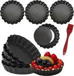 Datanya Pack Mini Tart Pans 4 Inch With Removable -8PCS, Black. Fixed Price $18.69.