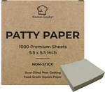 Kitchen Geeks Hamburger Patty Paper - 1000 Wax 5.5 Inches Square. Fixed Price $23.23.