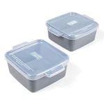 Souper Cubes 5"X Small Ceramic Baking Dish Set W/ Silicone Covers 2-PACK. Fixed Price $64.78.