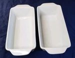 Bia Cordon Bleu White Porcelain Baking Dish Set Of 2 Classic Loaf Pan Brand New. Fixed Price $30.00.