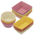 24PACK Silicone Muffin Cups, Reusable Cupcake Liners Molds For Baking, 3 Shap.... Fixed Price $18.06.