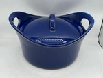 Rachael Ray Stoneware Round Casserole Dish - Blue 2.75 Quart Brand No Box. Fixed Price $20.00.