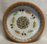 E5439 Temptations By Tara Old World Fall Harvest 9" Round Quiche Pie Baking Dish. Fixed Price $34.99.