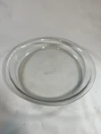 Vintage Anchor Hocking #1060 Clear Glass, Flat Rim Pie Plate 9 .75 Qt Usa. Fixed Price $10.97.