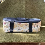 Temptations Casserole Carrier 17.75X9X5.5" Blue Old World Insulated Zippered. Fixed Price $20.00.