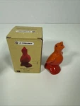 Le Creuset Rare Ceramic Stoneware Volcanic Orange Red Pie Bird. Fixed Price $18.96.