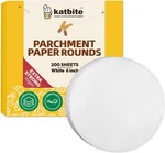 Katbite 6 Inch 200PCS Parchment Rounds, Baking Sheets Paper, Uses F. Fixed Price $15.63.