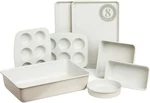 Larder & Vine 8-PIECE Nonstick Ceramic Bakeware Set Pfas Free Baking Pans Gray. Fixed Price $64.99.