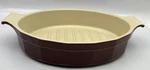 Williams Sonoma Emile Henry Cranberry Stoneware Roaster Casserole Baker 7672. Fixed Price $39.95.