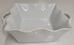 Vintage Bia Cordon Bleu Porcelain Wavy Square Baking Dish. Fixed Price $19.99.