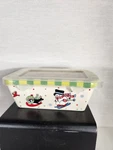 Temptations Whimsy 12OZ Mini Loaf Pan W/lid Christmas Snowman Penguin 940051 New. Fixed Price $15.99.