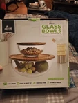 New Eco+chef 2 Piece Round Baking Dish Set With Bamboo Cutting Board Lids. Fixed Price $15.99.