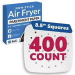 Reli. Air Fryer Parchment Liners 8.5 Inch Square Paper, White. Fixed Price $25.10.