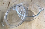 Vintage Pyrex 10 Oz. Glass Casserole Dish Bowl # 018 With Lid 680-C. Fixed Price $14.00.