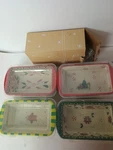 Temp-tations By Tara Lot Of 4 Holiday 10OZ Mini Loaf Pan W Christmas Baking. Fixed Price $59.99.