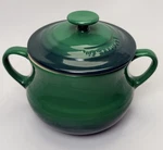 Creuset Stoneware Mini Bean Pot Or Soup Crock W/ Lid Handles Discontinued. Fixed Price $71.99.