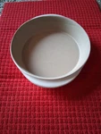 Pampered Chef Round Baker Family Heritage Collection Beige Stoneware. Fixed Price $30.00.