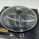 Fundix Castey Classic Glass Pot Pan Lid 12.5 Tapadera Cristal Vented Nos. Fixed Price $23.56.