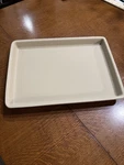 Vintage Pampered Chef Stoneware Large Bar Pan #1212 Family Heritage Baking Sheet. Fixed Price $39.95.