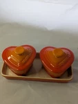 (le Creuset) Heat -resistant Container Petit Ramkan Damour Orange. Fixed Price $59.00.