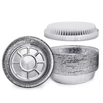 Whdepot 7'' Round Tin Foil Pans Disposable 7"INCH(30PACK), Silver. Fixed Price $23.99.