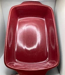 Denby Harlequin Rectangle 11X7 Lasagna Dish Pan Stoneware Red Blue England. Fixed Price $35.99.