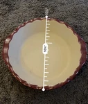 The Pampered Chef Family Heritage Pie Pan Dish Stoneware Cranberry 2103. Fixed Price $32.00.