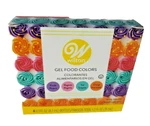 Wilton Gel Food 4-COLOR Set (purple, Magenta, Teal, & Orange) New Sealed. Fixed Price $9.95.