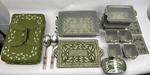 Temp-tations By Tara Green 25-PIECE Bakeware Set Oven Table Ceramic New. Fixed Price $124.95.
