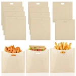 Toaster Bags 10 Pack 3 Sizes Reusable Heat Resistant Non-stick W. Fixed Price $11.15.