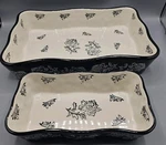 Wisenvoy Casserole Dish Baking Set Ceramic Loaf & Lasagna Pan Wavy Edge. Fixed Price $50.00.