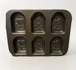Nordic Ware 13.8" X 10.5" Steel Tombstone Halloween Cakelet Pan Black Skull. Fixed Price $15.99.