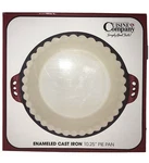 Cuisine & Company 10.25" Enameled Cast Iron Pie Baking Cooking 1.5 Qt New. Fixed Price $39.75.