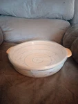 Temptations By Tara Old World Yellow Round Quart Casserole Dish PPP-YT-13080. Fixed Price $35.00.