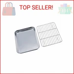 Teamfar Toaster Oven Tray And Rack Set, 9.3 X 7 1 Stainless Steel. Fixed Price $17.38.
