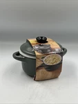 Crofton Mini Ceramic Casserole Dish, Gray 7OZ, Perfect For Oven Table, New. Fixed Price $13.99.
