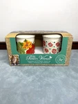 The Pioneer Woman Poinsettia Stoneware Salt & Pepper Shaker Gibson Of 2. Fixed Price $19.99.