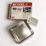 Vintage Revere Ware 2518 Stainless Steel 8X8 Square Cake Pan Nos Box Korea. Fixed Price $65.00.