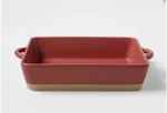 Threshold Casserole Dish Brown Red 14X9 Stoneware. Fixed Price $24.95.