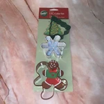 Wilton Christmas Cookie Cutter Set Of 3, Tree, Snowflake, Gingerbread Man Metal. Fixed Price $12.99.