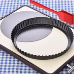Datanya Tart Pans With Removable Bottom 10 Inch Quiche Pan, Heavy Duty Carbon.... Fixed Price $21.07.