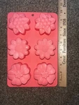 Allforhome 6 Flowers Silicone Bakeware Cup Cake Molds. Fixed Price $5.00.