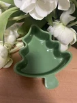 Stonewall Kitchen Cafe Collection Ceramic Christmas Tree Green 5" Dish.new.. Fixed Price $19.98.