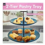 Handy Helpers 2 Tier Pastry Tray Plastic Dessert & Snack Display Stand Clear. Fixed Price $8.99.